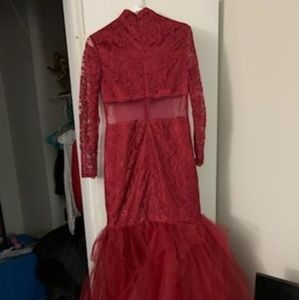 Burgundy evening/Prom Dress